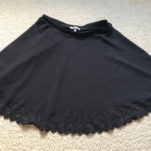 Charlotte Russe Black Skater Skirt
